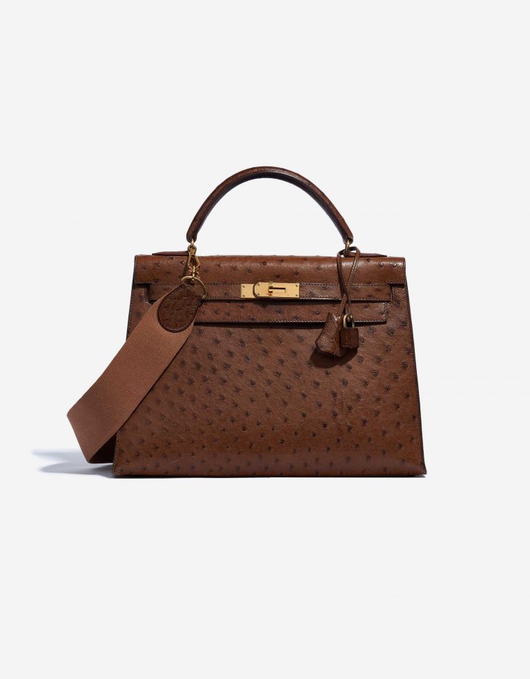 Hermès Kelly 32 Ostrich Marron