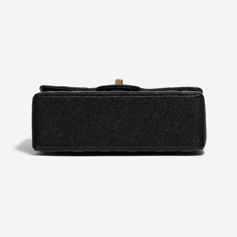 Chanel Classique Avec Poignée Mini Rectangulaire Veau Grainé Noir