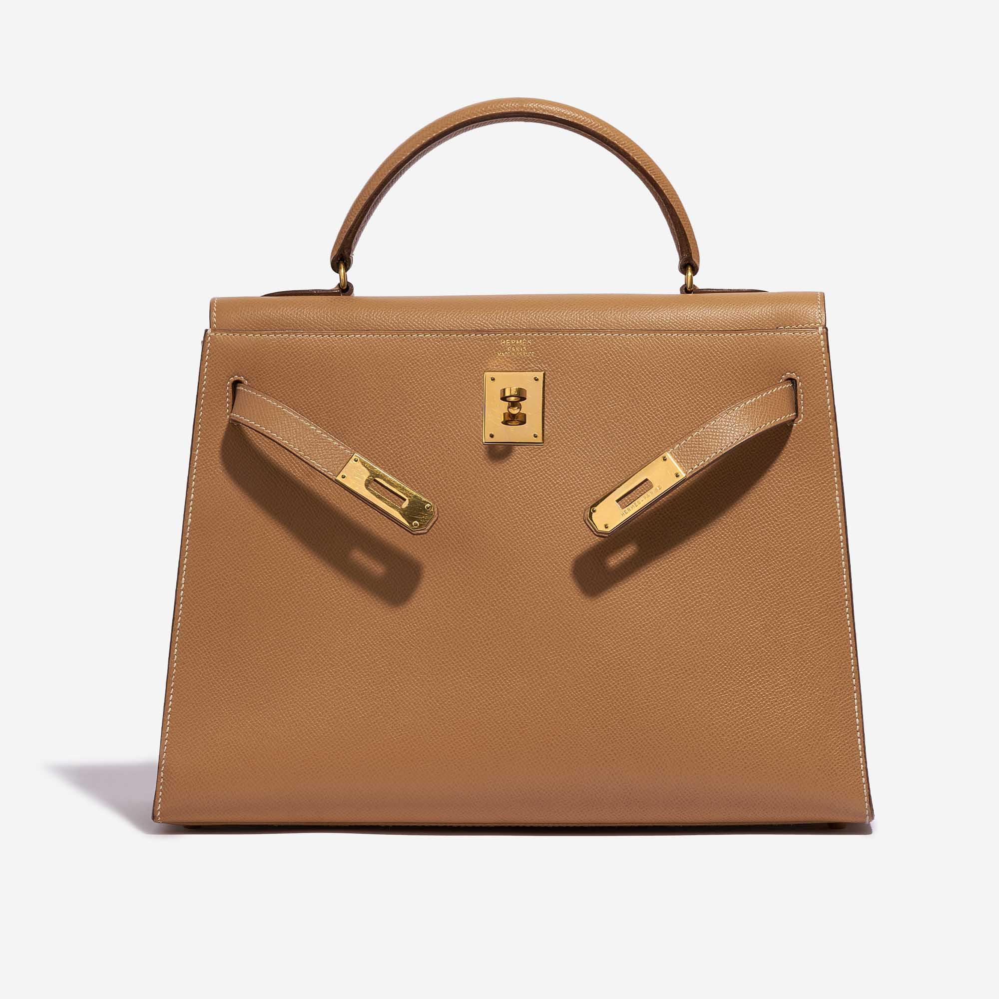 Close up & Review of Hermes Kelly 32 Gold Epsom Sellier 