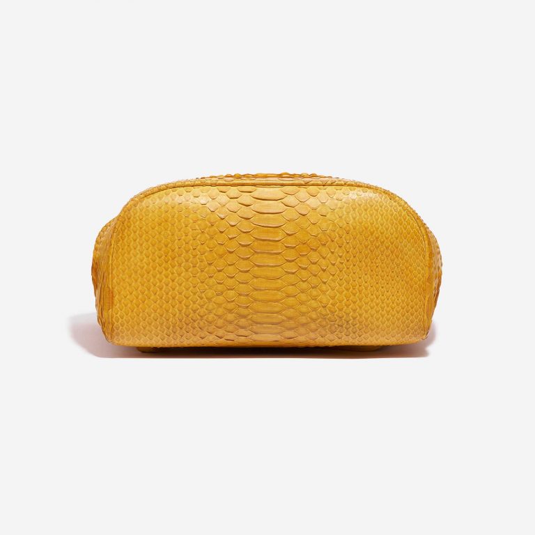 Sac à dos Chanel en Python Jaune