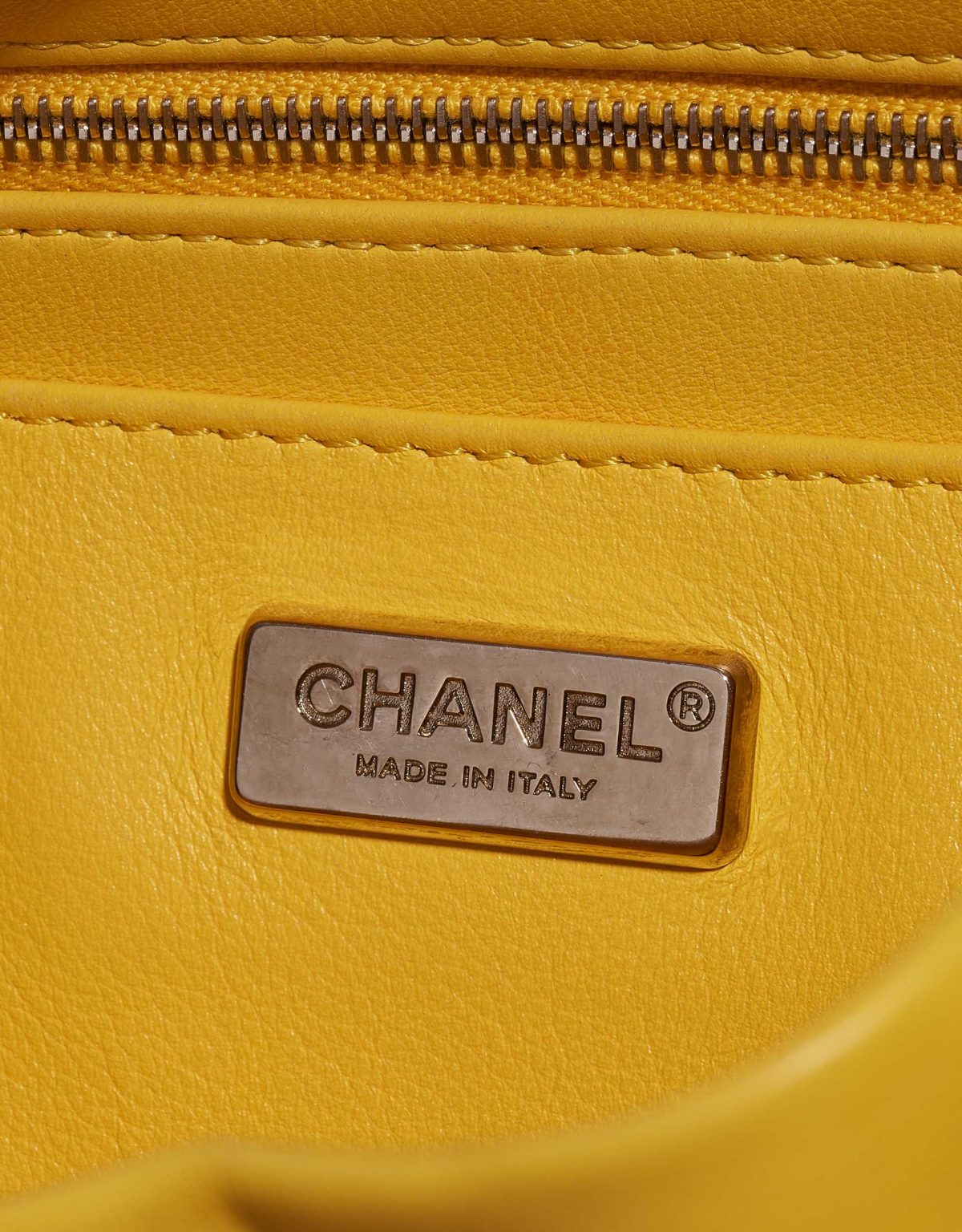 Chanel Backpack Python Yellow SACLÀB