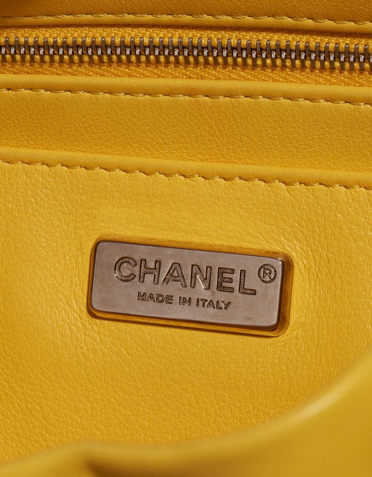 Sac à dos Chanel en Python Jaune