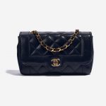 Chanel Diana Small Lamb Dark Blue