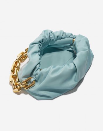 Bottega Veneta Chain Pouch Calf Turquoise | SACLÀB