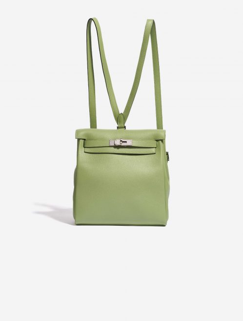 Hermès Kelly Ado (à dos) PM Evercolor Vert Criquet / Bleu Brume