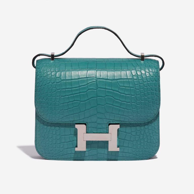 Hermès Constance 18 Matte Alligator Blue Paon