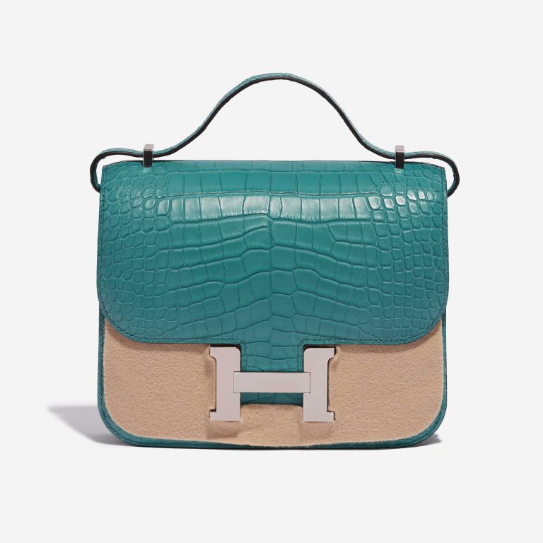 Hermès Constance 18 Matte Alligator Blue Paon