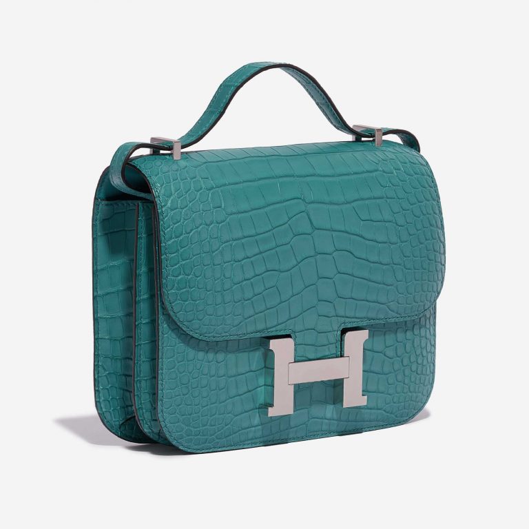 Hermès Constance 18 Matte Alligator Blue Paon