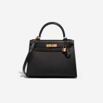 Hermès Kelly 28 Epsom Schwarz