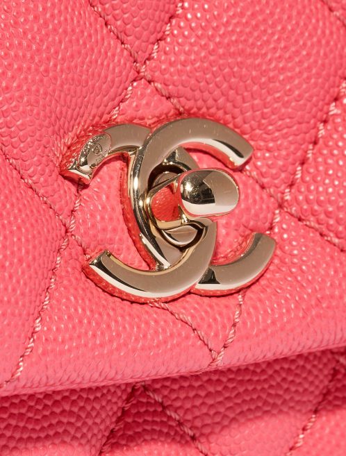 Chanel Sac à Rabat avec Poignée Petit Veau Grainé Rose