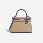 Hermès Kelly 28 HSS Epsom Trench / Bleu Électrique