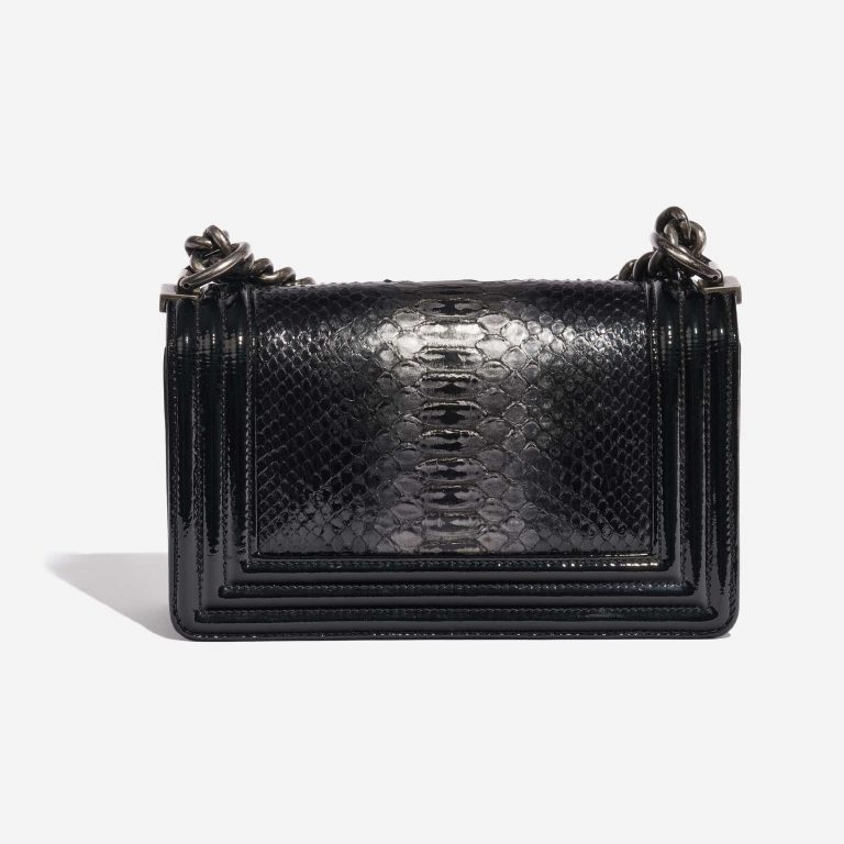 Chanel Boy Small Python Black