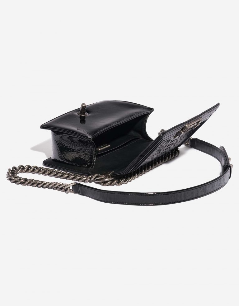 Chanel Boy Small Python Black