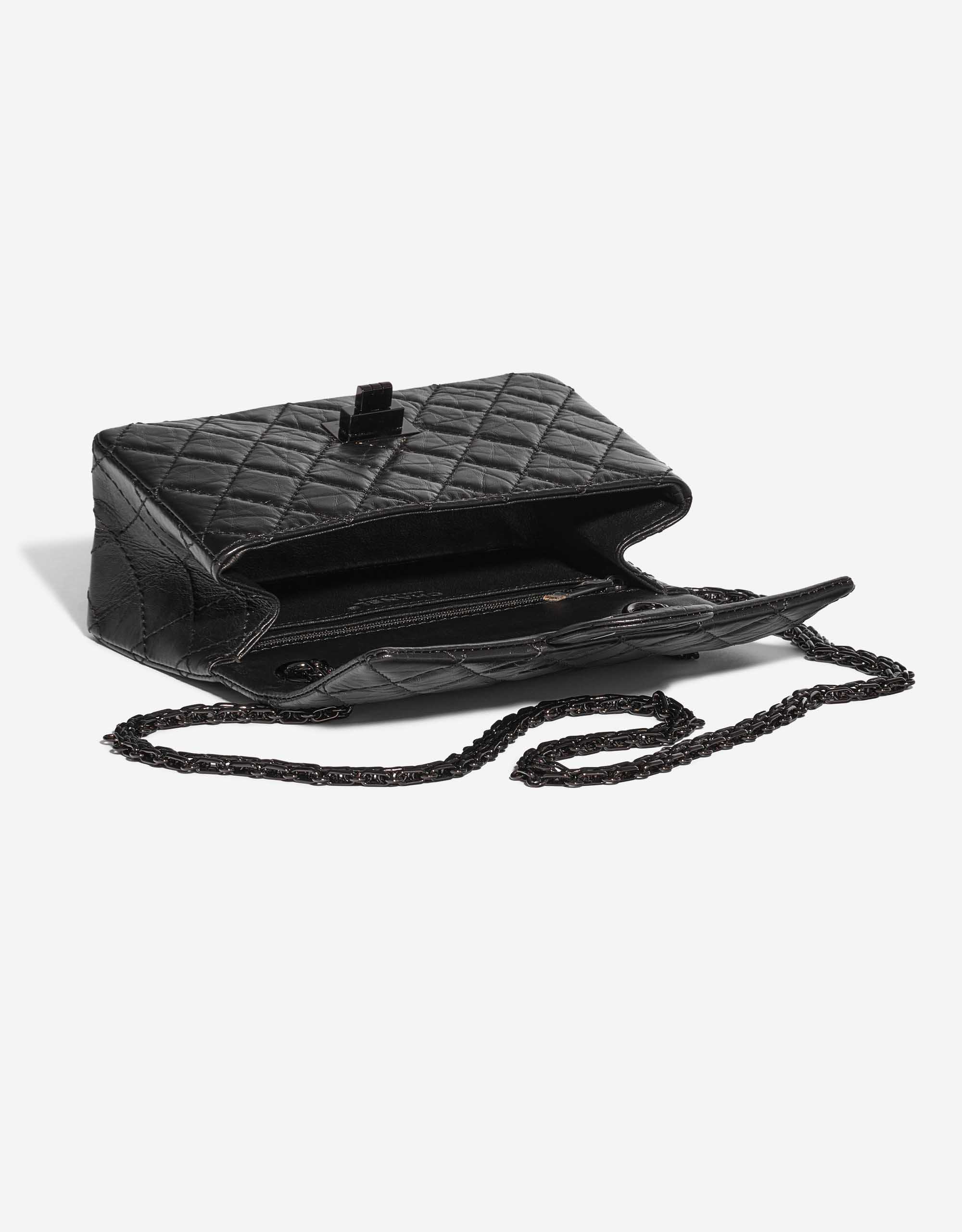 Pre-owned Chanel bag 2.55 Mini Rectangular Aged Calf So Black Black | Sell your designer bag on Saclab.com