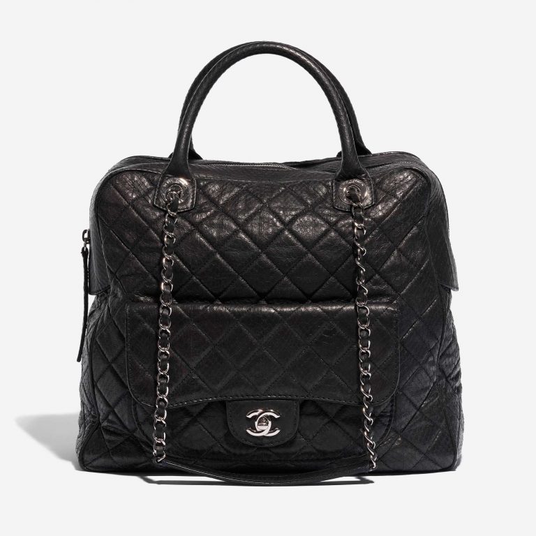 Chanel Travelbag Large Python Black