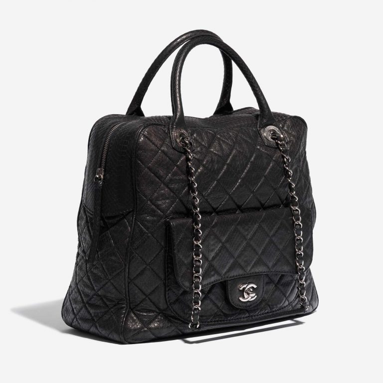 Chanel Travelbag Large Python Black