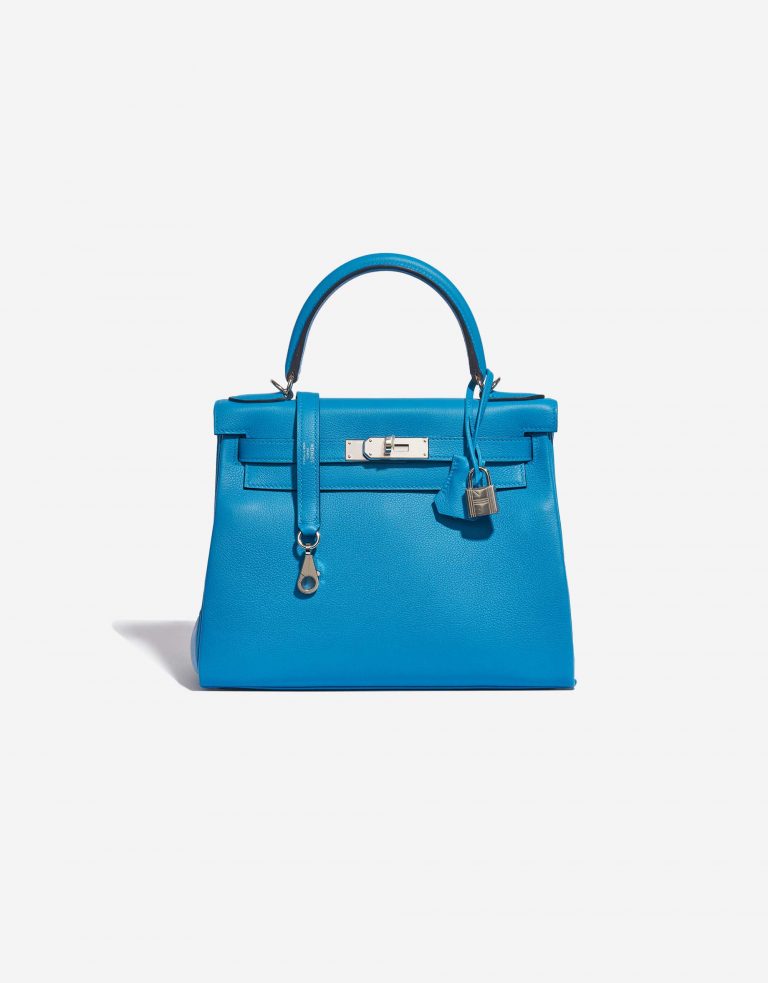 Hermès Kelly 28 Evercolor Blue Frida