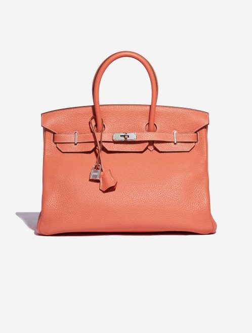 Sac Hermès Birkin 35 Clémence Crevette Orange, Rose, Rouge, Rose Front | Vendez votre sac de créateur sur Saclab.com