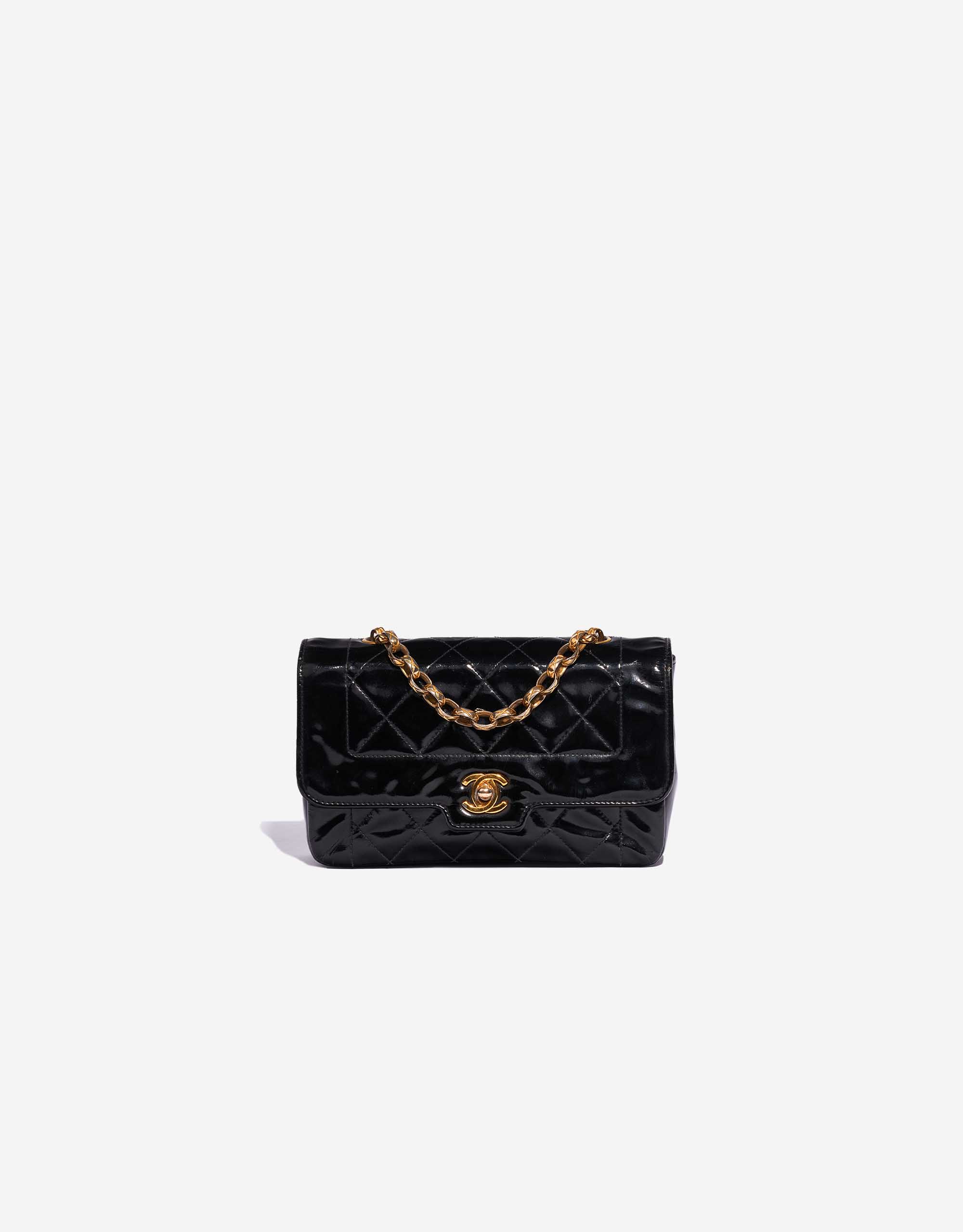 Diana leather handbag Chanel Black in Leather - 29566642