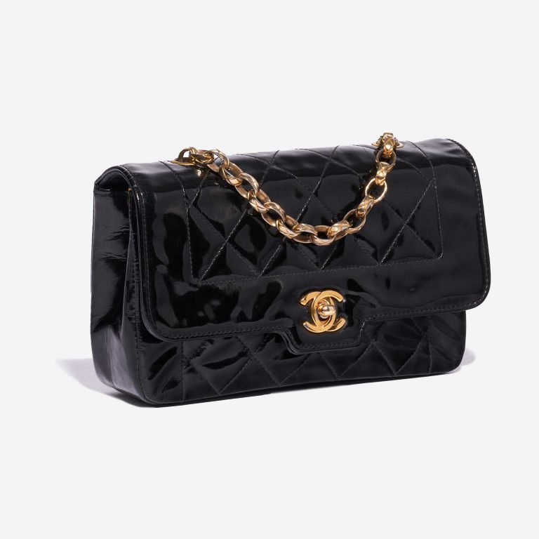 Chanel Diana Small Patent Leather Black