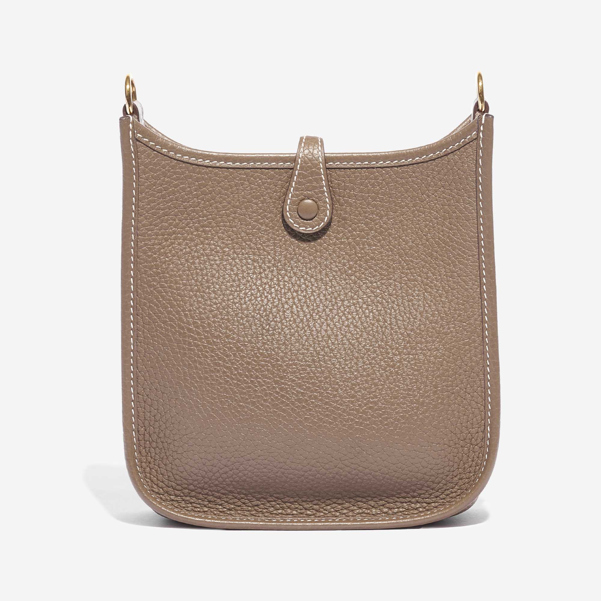 Pre-owned Hermès bag Evelyne 16 Clemence Etoupe Beige, Brown Back | Sell your designer bag on Saclab.com