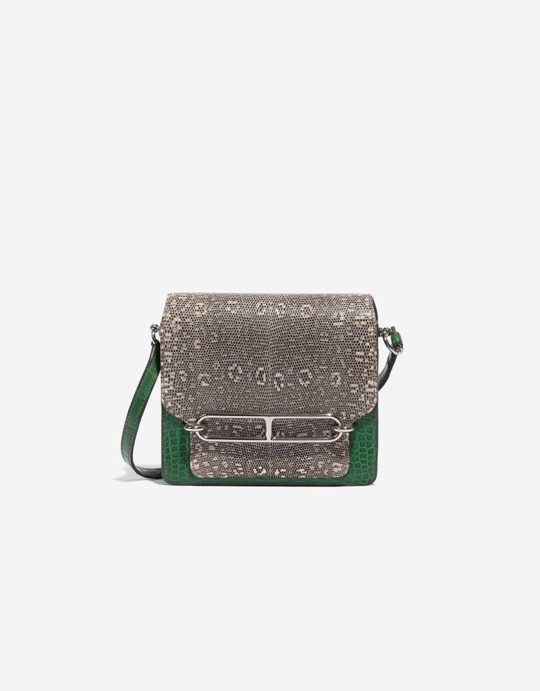 Hermès Roulis 18 Salvator Lizard Vert Cactus