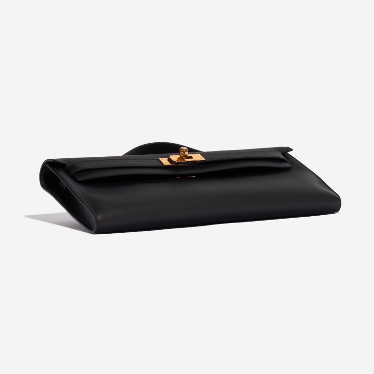 Pre-owned Hermès bag Kelly Cut Clutch Swift Black Black Bottom | Sell your designer bag on Saclab.com