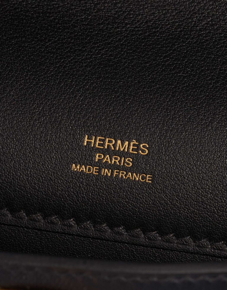 Pre-owned Hermès bag Kelly Cut Clutch Swift Black Black Logo | Sell your designer bag on Saclab.com