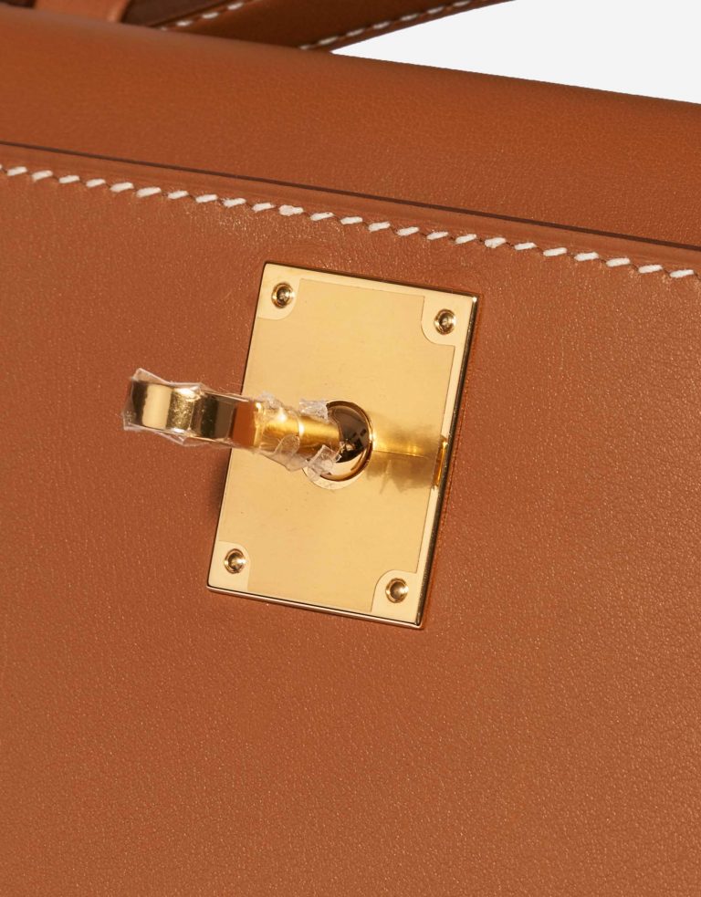 Sac d'occasion Hermès Kelly Cut Clutch Swift Gold Beige, Brown Detail | Vendez votre sac de créateur sur Saclab.com