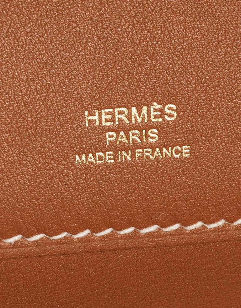 Sac d'occasion Hermès Kelly Cut Clutch Swift Gold Beige, Brown Logo | Vendez votre sac de créateur sur Saclab.com