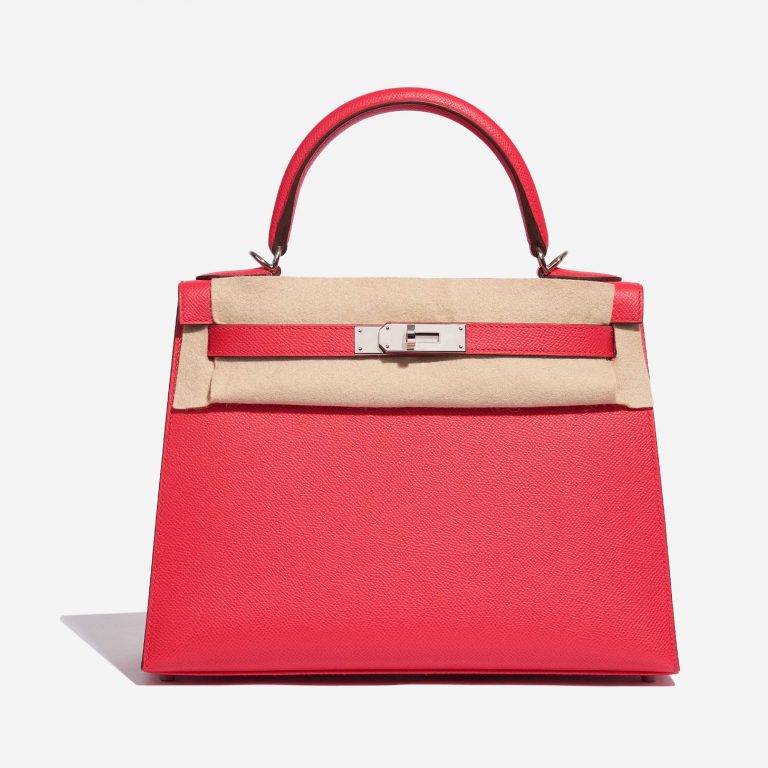 Sac Hermès Kelly 28 Epsom Rose Extreme Pink, Rose Front Velt | Vendez votre sac de créateur sur Saclab.com