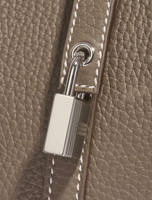 Gebrauchte Hermès Tasche Picotin 18 Taurillon Clemence Etoupe Braun Verschluss-System | Verkaufen Sie Ihre Designer-Tasche auf Saclab.com