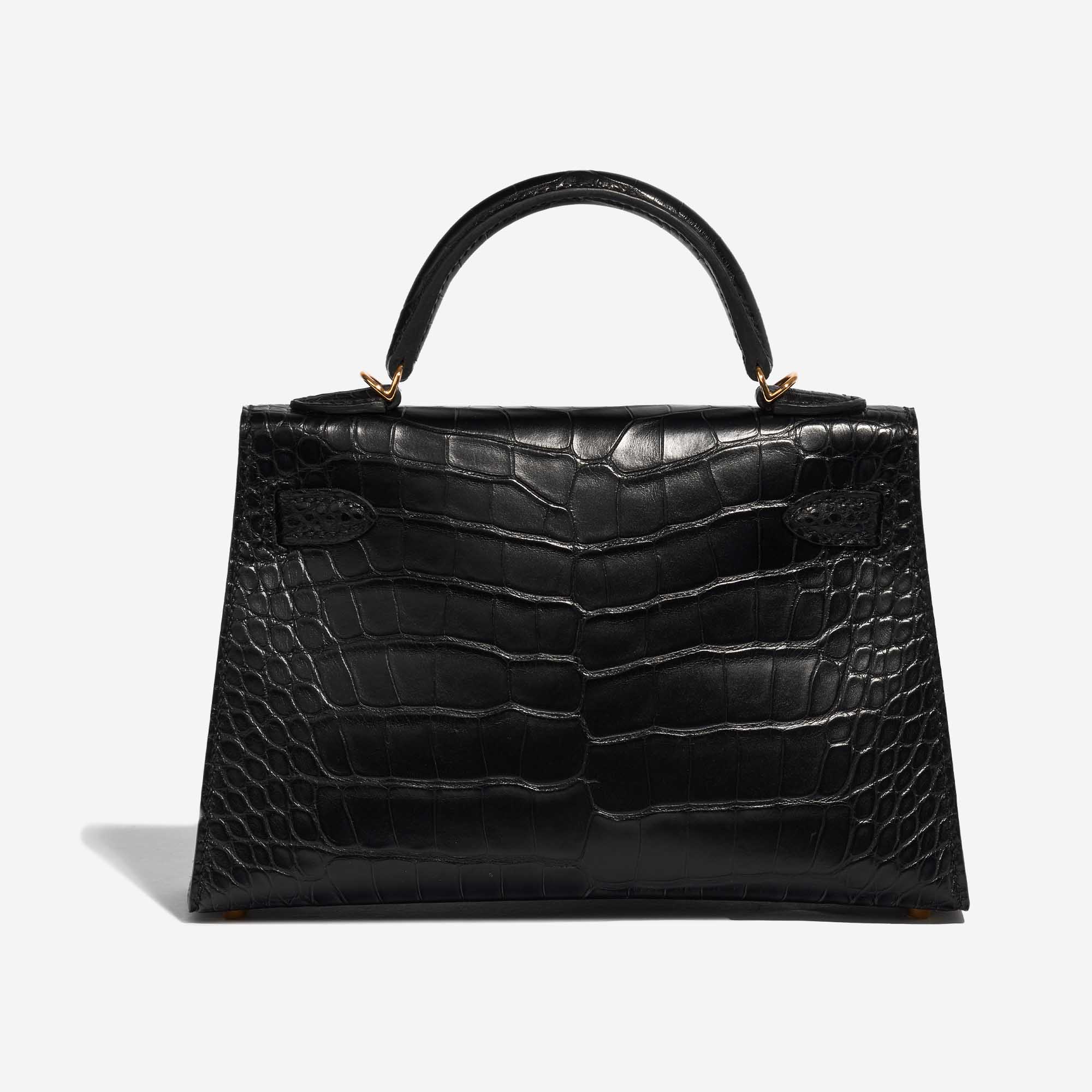 Gebrauchte Hermès Tasche Kelly Mini Matte Alligator Black Black Back | Verkaufen Sie Ihre Designer-Tasche auf Saclab.com