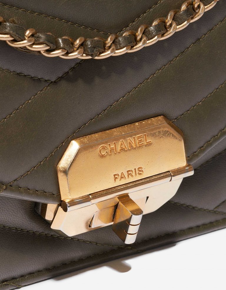 Chanel Gabrielle Flap Bag Medium Lamb Green