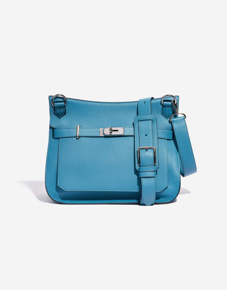 Hermès Jypsière 34 Clémence Taurillon Turquoise