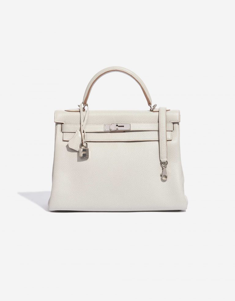 Hermès Kelly 32 Clemence Gris Perle