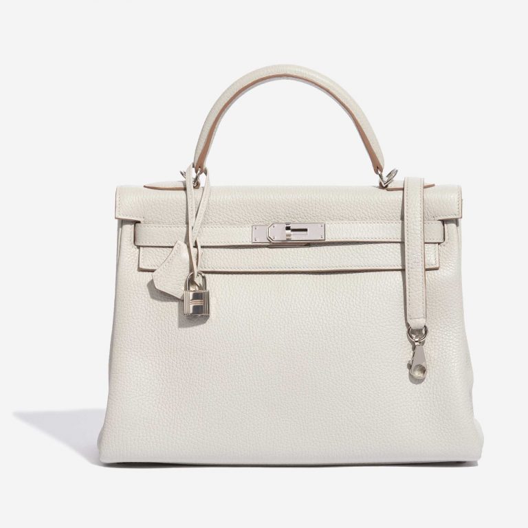 Hermès Kelly 32 Clemence Gris Perle