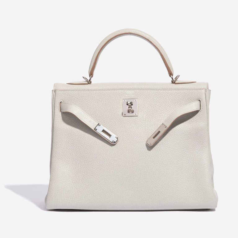 Hermès Kelly 32 Clemence Gris Perle