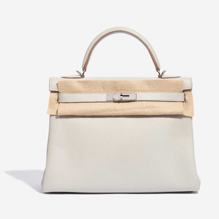 Hermès Kelly 32 Clemence Gris Perle