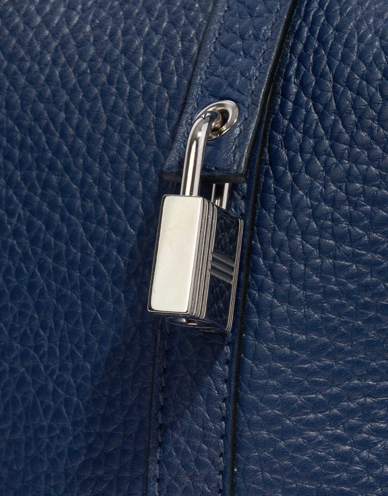 Hermès Picotin 22 Taurillon Clemence Blue Saphir