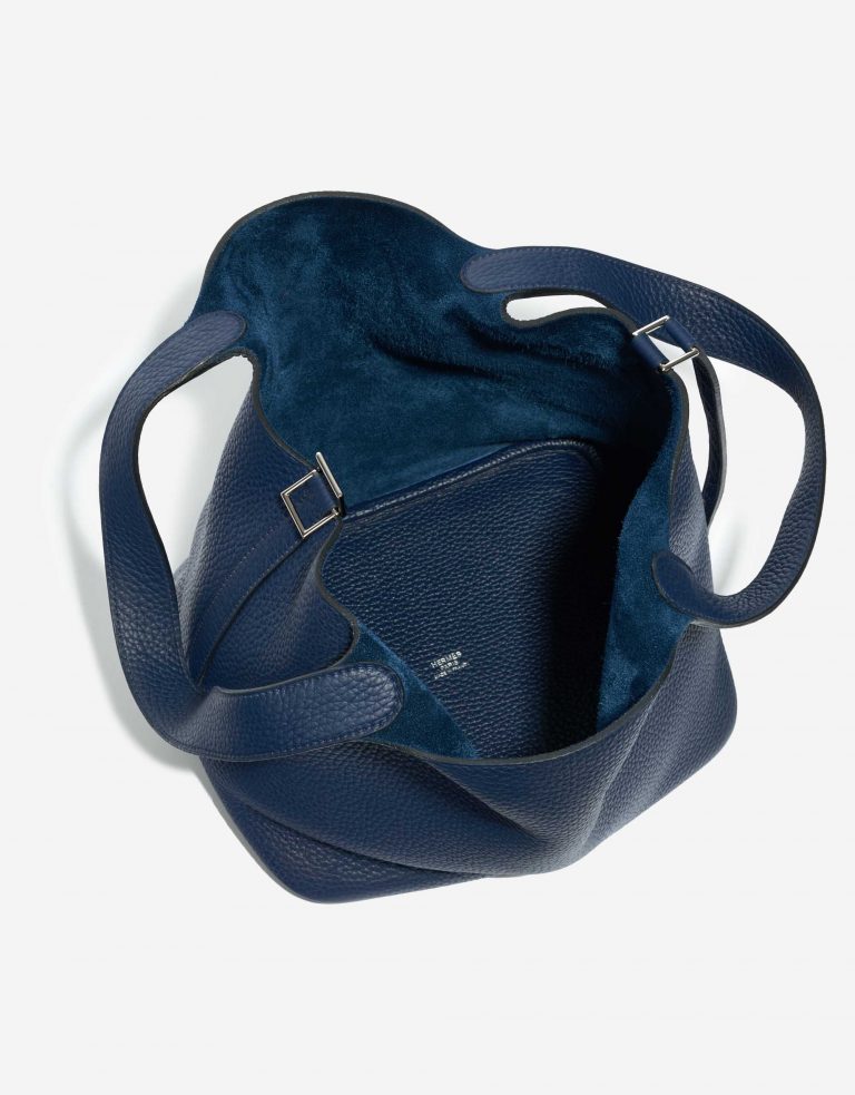 Hermès Picotin 22 Taurillon Clemence Blue Saphir