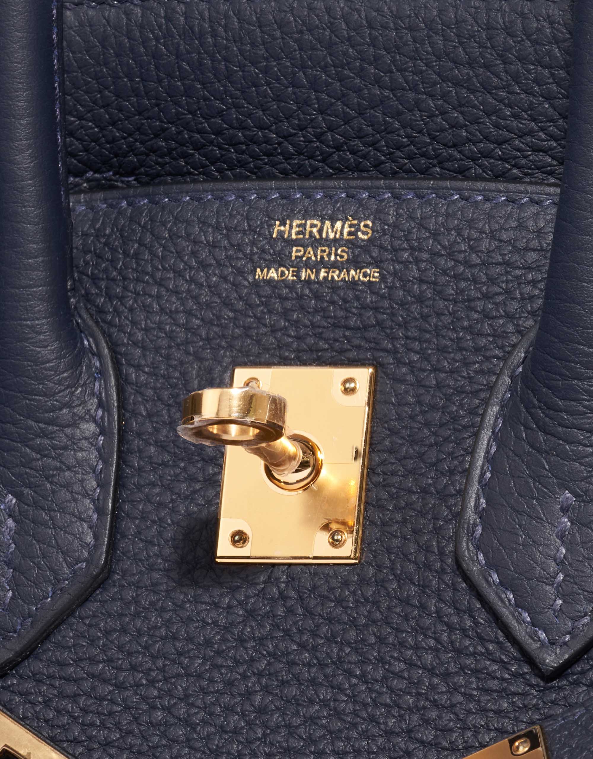 Hermes Birkin 35cm Blue Nuit Togo Leather with Gold Plated