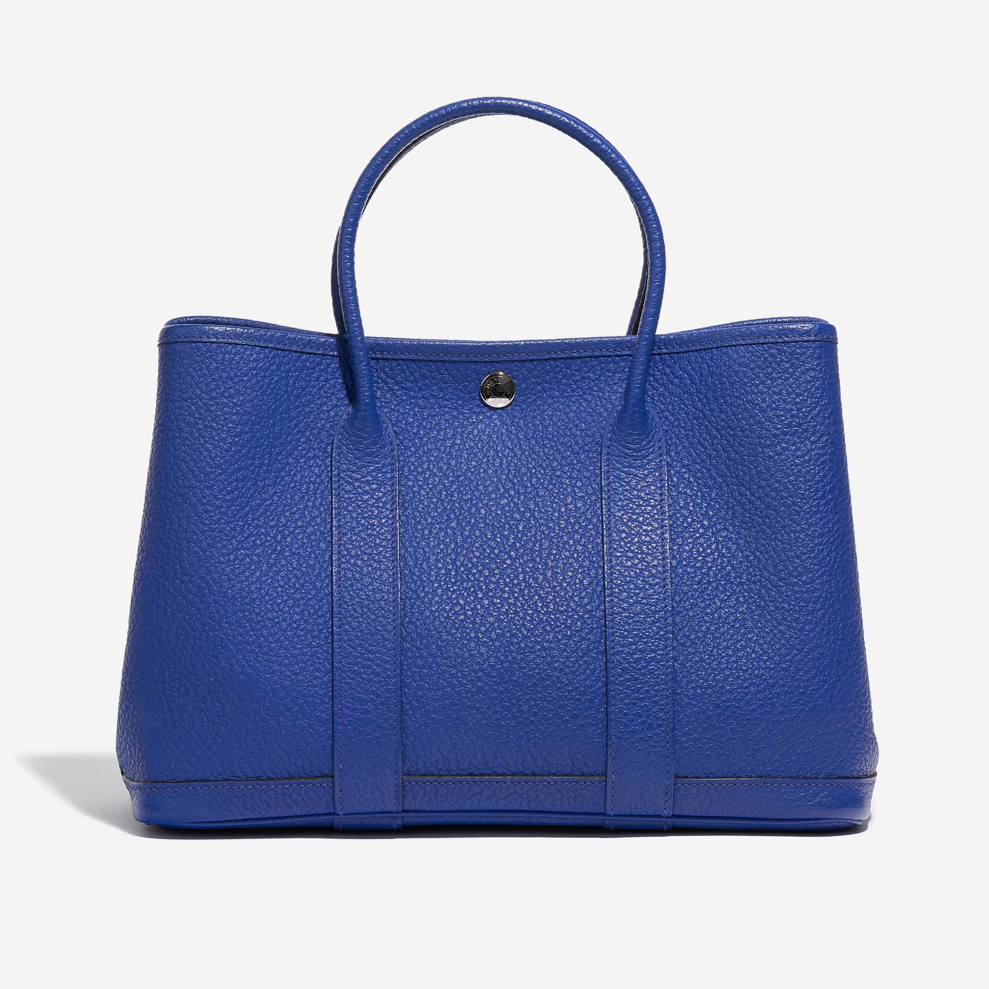 Authentic Hermes Blue Jean Clemence Leather Garden Party 36 MM Shoulde –  Paris Station Shop