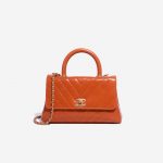 Chanel Handle Small Calf Orange