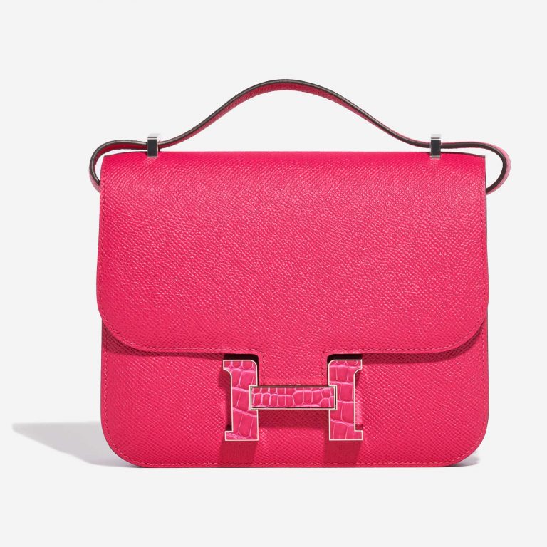 Hermès Constance 18 Epsom / Alligator Rose Mexico Touch