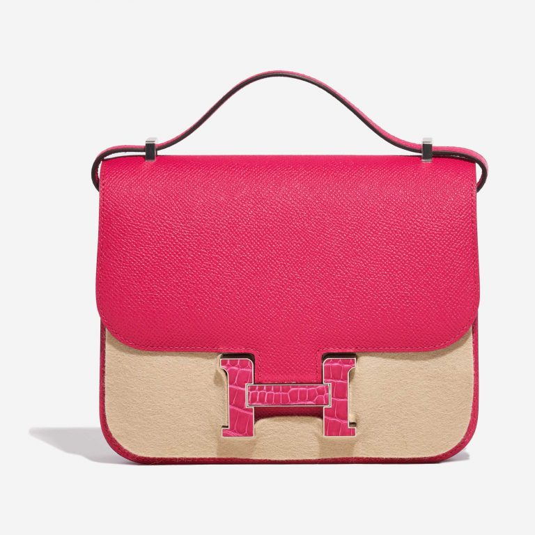 Hermès Constance 18 Epsom / Alligator Rose Mexico Touch