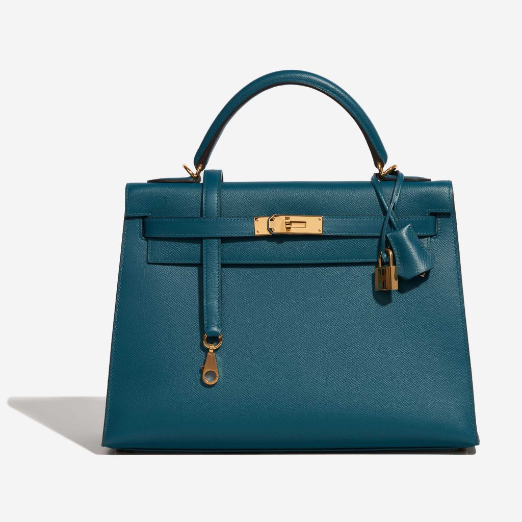 Hermès Kelly 32 Epsom Vert Bosphore | SACLÀB