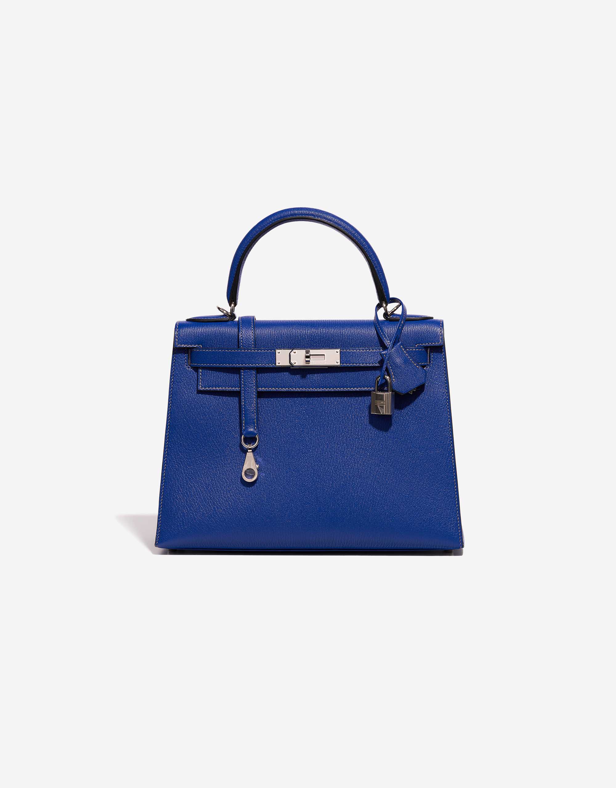 Hermes Kelly Depeche 38 Briefcase Electric Blue Gold Hardware • MIGHTYCHIC  • 