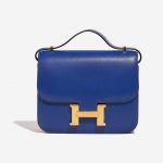 Hermès Constance 18 Tadelakt Bleu Electrique Blue Front | Sell your designer bag on Saclab.com