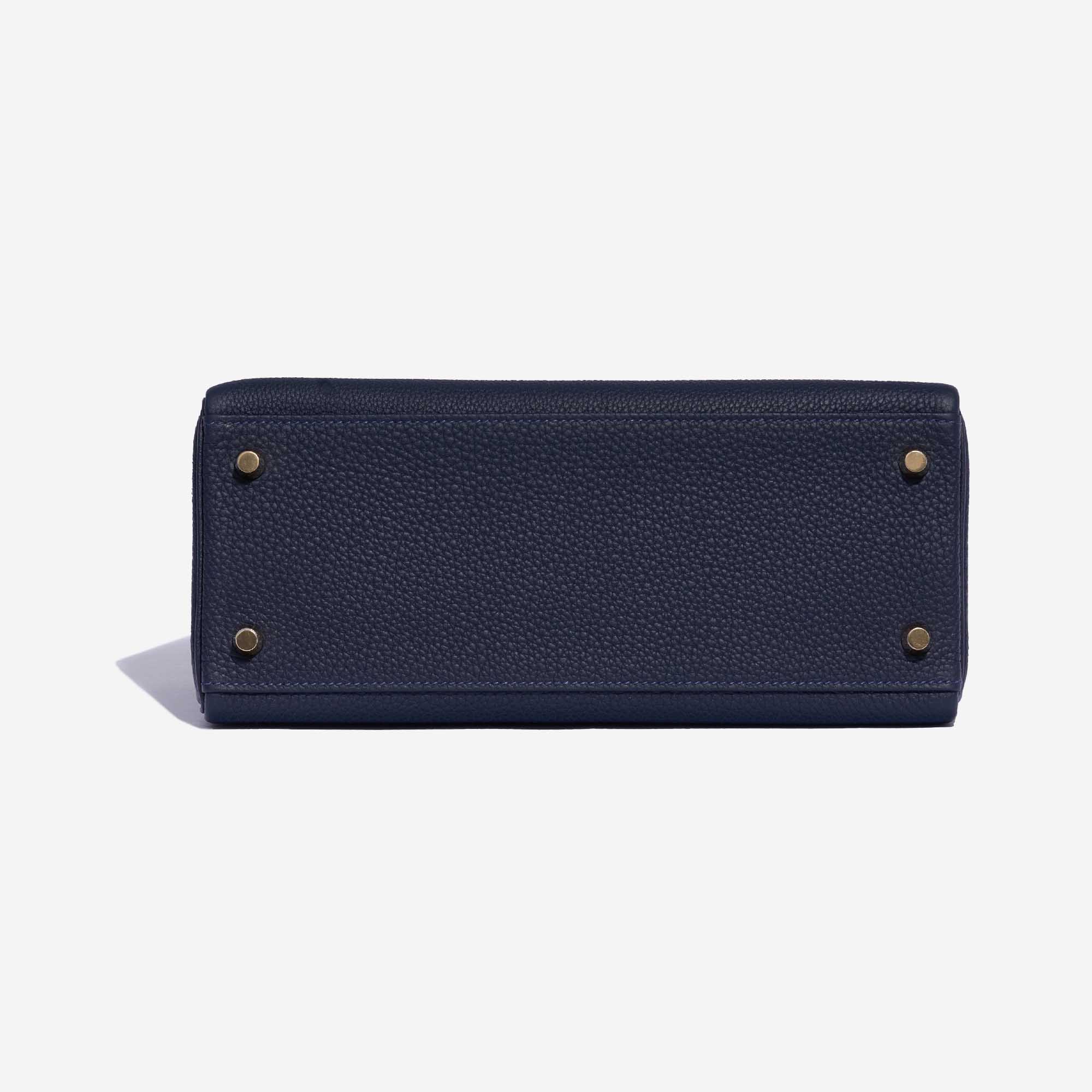 Hermès Bleu Nuit Retourne Kelly 28cm of Togo Leather with Palladium  Hardware, Handbags and Accessories Online, 2019
